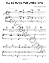 I'll Be Home For Christmas piano sheet music cover